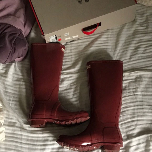 Hunter Shoes - Hunter original tall gloss red boots